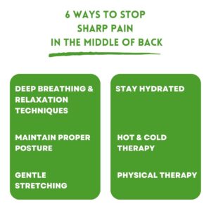 6 Ways To Stop Sharp Pain In The Middle Of Back 